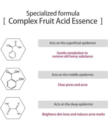  Kasmole Fruit Essence Glycolic & Phytic Instant Resurfacing Serums | 30ml Fruit Essence for Oily Skin Soothe & Repair Skin Kasmole - Buy Online on GoSupps.com