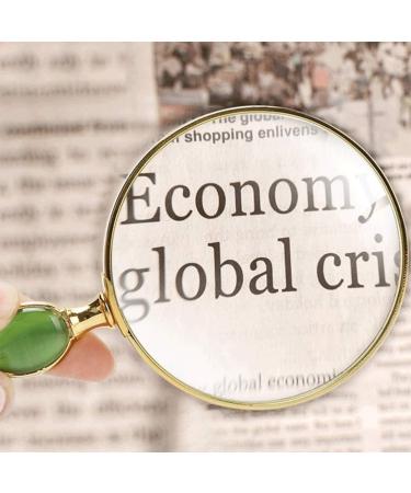 High-Definition 10 Times Glass Imitation Jade Hand-held Elderly Reading Reading Newspaper Magnifier 20 Times Optical Glass Made in China - Buy Online on GoSupps.com