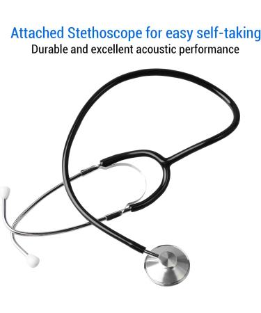 Scian Manual Blood Pressure Monitor & Stethoscope Kit - Arm Cuff for Nurses & Home Use (Black) | International Shipping Available - Buy Online on GoSupps.com
