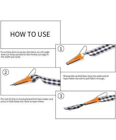 Bias Tape Makers Kit - 5 Sizes 1/4-1 - DIY Quilting Tools for Fabric Sewing - Buy Online on GoSupps.com