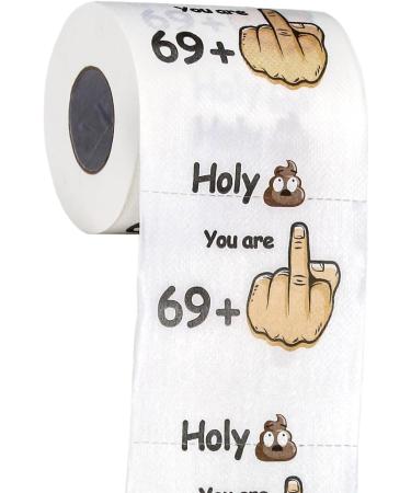 Original Funny Toilet Paper for 70th Birthday - 69 + 1 Joke Gift for Men & Women - Soft 250 Sheets - Unique 70th Birthday Decoration - Buy Online on GoSupps.com