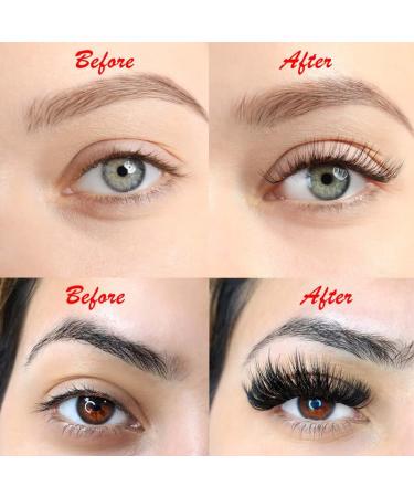 VNE Eyelashes 500 Fans Tray | Volume Lash Extensions | Mixed Length 6D CC Curl | Premade & Mega Lash Fans 9-16mm - Buy Online on GoSupps.com