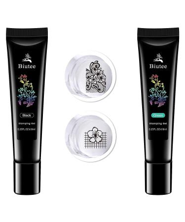 SEISSO Nail Stamping Gel Polish Set with 7 Colors + Templates, Latex Tape, Stamper & Scraper - Nail Art and Manicure Collection - Buy Online on GoSupps.com