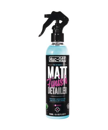 Muc-Off Matt Finish Detailer, 8.5 fl oz - Premium Bike Protection Spray for MTB/Gravel/Road Bikes - Post-Wash Bike Protector for Matt and Satin Finishes