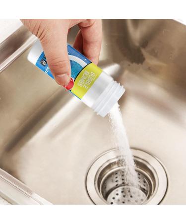 Toilet Pipe Cleaner - Powerful Dredge Powder with High-Density Formula - Toilet Pipe Powder Liquefied Fat Oil Lint Paper Hair Clogging Cleaning Dredge 100g - Buy Online on GoSupps.com