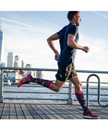 Shop Actinput Compression Stockings for Men & Women - 4 Pairs Colorful Support Socks for Sports Travel & Nursing - Rosa L-XL - Buy Online on GoSupps.com