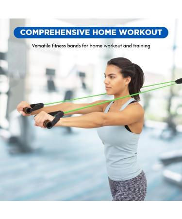 Endless EL1043 Toning Tubes Set of 5 - Multi Color Resistance Bands with Door Anchor & Carry Bag | Natural Latex | Gym Equipment for Men & Women - Buy Online on GoSupps.com