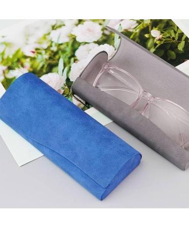 Buy Fobkdl 2-Piece Leather Eyeglasses Case Set - Foldable Portable Sunglasses Cases for Men & Women - Stylish Yellow & Blue Spectacle Holders - Buy Online on GoSupps.com