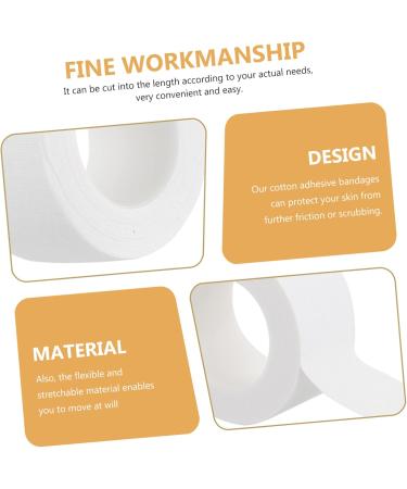 FRCOLOR 12 Rolls Injured Dressing - Breathable Athletic Cotton Bandages (500x2.5CM) - Durable & Comfortable for Instant Relief - Buy Online on GoSupps.com