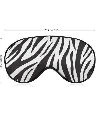 Zebra Print Sleep Mask for Women | Adjustable Eye Shades Cover with Elastic Strap - Comfort & Style for Better Sleep - Buy Online on GoSupps.com