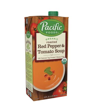 Pacific Organic Soup, Roasted Red Pepper & Tomato, 32 Oz. (Pack of 6)