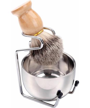 Frcolor Beard Brush Set for Men - 2 Razor Foam Cup Tools Manscaping Care 11cm Various Colors - Buy Online on GoSupps.com