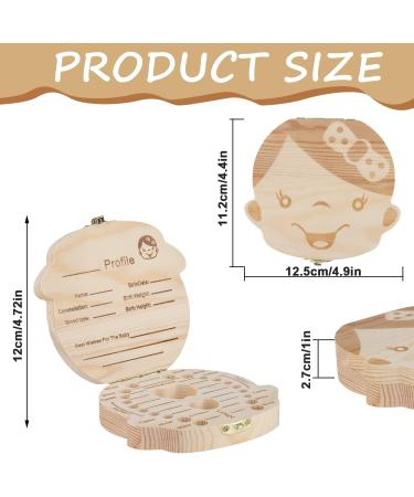 Demarsen Zahnaufbewahrungsdose Milchz hne Milchzahndose Jungen Zahndose Milchz hne M dchen f r Baby M dchen Taufe Geburtstag Babyparty Babyshower Party(Jungen) Girl - Buy Online on GoSupps.com