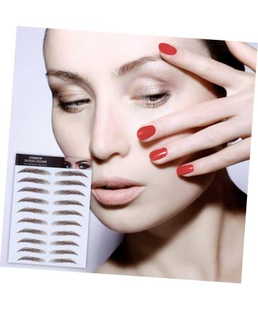 NOLITOY 4pcs Stickers Fake D Female for Hair-like Girl Imitation Brow Shaping Makeup Grooming Stimulation - Buy Online on GoSupps.com