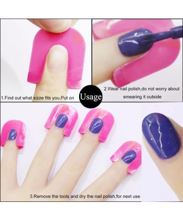 Nail Art Protector Tools Kit | Spill-proof Nail Polish Stencils | 144 French Curve Stickers | Manicure DIY Set (196 pcs) - Buy Online on GoSupps.com