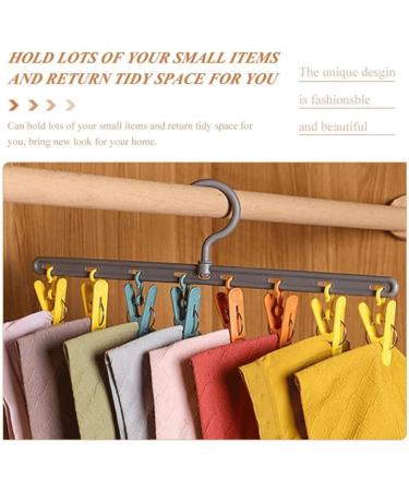OZLMBERN Multi Functional Sock Rack for Clothes Thickened Plastic for Household Folding Square and Multi Clip Clothes Rack - Buy Online on GoSupps.com