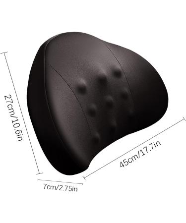 Car Seat Back Support | Driving Lumbar Support Cushion | Comfortable Lumbar Support Pillow for Car Ergonomic Back Cushion for Workplace Black - Buy Online on GoSupps.com