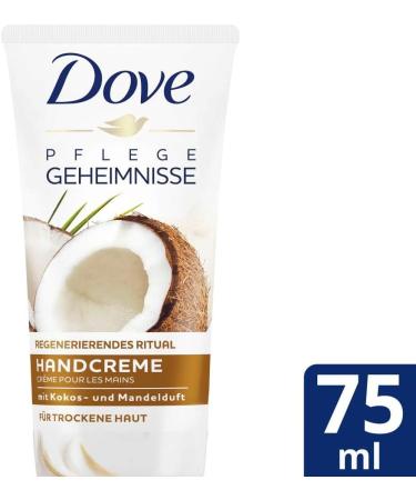 Dove Care Secrets Hand Cream 75ml Regenerating Ritual with Coconut & Almond Fragrance | International Shipping Available - Buy Online on GoSupps.com