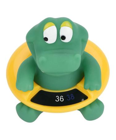 Baby Bath Thermometer - LED Temperature Display Floating Cute Animal Toy (Green Alligator) - Buy Online on GoSupps.com