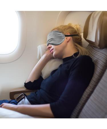 12-Piece Adjustable Strap Sleep Silk Mask Set | Soft Blindfold Eyeshade for Comfortable Sleep | Smooth Sleeping Mask with Bag | 6 Colors - Buy Online on GoSupps.com