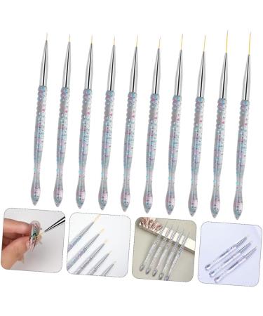 Healeved 2sets Nail Art Drawing Pen Manicure Accessories Gel for Nails Fine Line Nail Art Brush Nail Kits Nail Brush Fashion Nail Art Pen Kit De Manicura Super Fine Suite Pvc Pen Holder - Buy Online on GoSupps.com