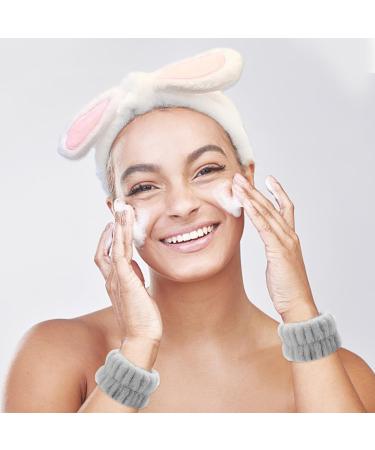 4-Piece Women's Headband Set Cute Cartoon Hairbands Elastic Hairbands Soft Hairbands Absorbent Headbands Suitable for Face Washing Makeup Facial Care and Bathing Etc. - Buy Online on GoSupps.com