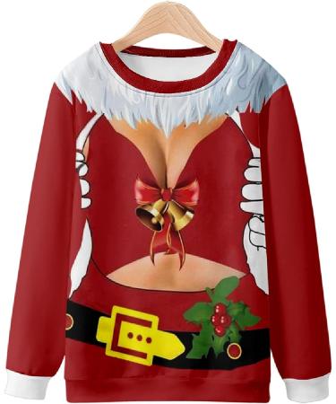 Ganfancp Men's Christmas Sweatshirt - X-Large White Merry Christmas Print Pullover - Buy Online on GoSupps.com