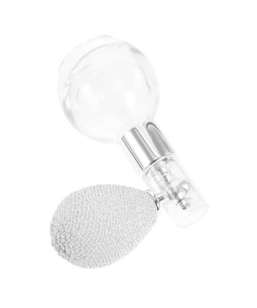 Housoutil Empty Bottle Powder Travel Miniature Glass