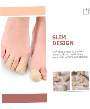 Healifty 8 Pcs Silicone Gel Toe Sleeves Set - Breathable Toe Protectors for Big Toe - Elastic and Comfortable Toe Tubes - Toe Caps for Toe Scuffs - Split Toe Covers Included - Buy Online on GoSupps.com