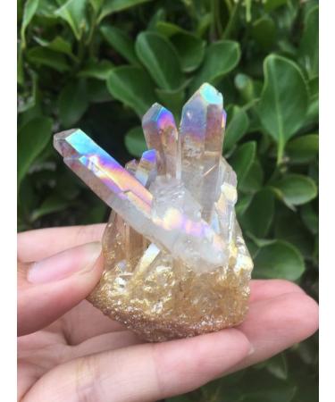 Specimen 60-70g Clear Natural Beautiful Pink Quartz Crystal Cluster Specimen ERTEYIN - Buy Online on GoSupps.com