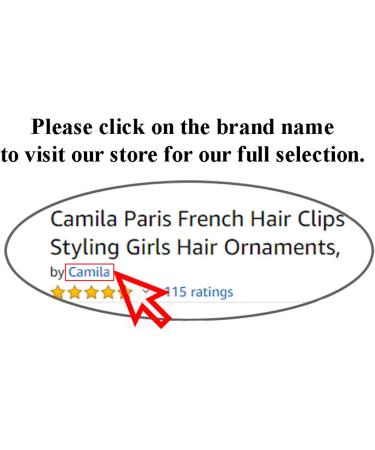 Camila Paris CP3365 French Handmade Hair Barrette Clip - Onyx | Metal-Free Closure, Strong Hold Grip | Stylish Hair Accessories for Women and Girls - Made in France - Buy Online on GoSupps.com