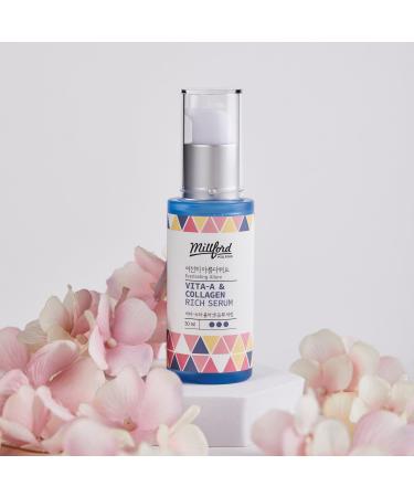 Vita A & Collagen Rich Serum - 30ml Marine Collagen Anti-Aging Facial Moisturizer for Wrinkles & Fine Lines | Korean Skincare - Buy Online on GoSupps.com