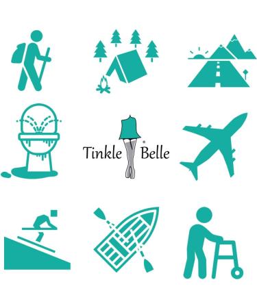 The Tinkle Belle Female Urination Device - Portable, Easy-to-Use Stand to Pee Device - Dark Teal/Grey - Perfect for Camping, Travel, and Festivals - Buy Online on GoSupps.com