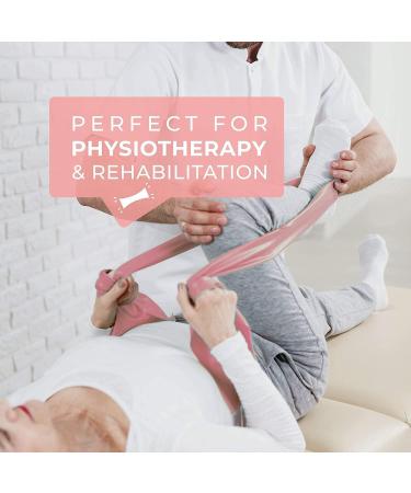 Coresteady Resistance Band for Men & Women - Pink 2 Metre Exercise Band for Strength & Flexibility - Fitness, Pilates, Yoga & Physio - With Exercise Guide - Buy Online on GoSupps.com