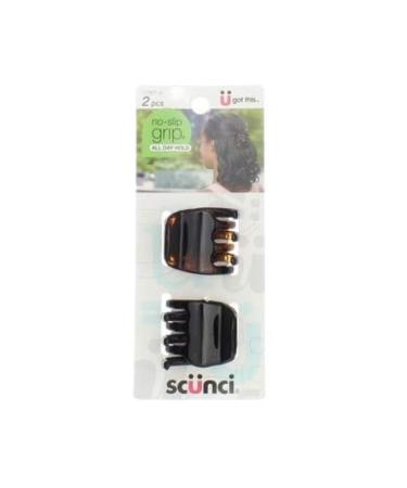 Scunci No-Slip Grip Chunky Jaw Clips 3.5cm - 2 Count | Durable Hair Accessories for All Hair Types - International Shipping Available - Buy Online on GoSupps.com