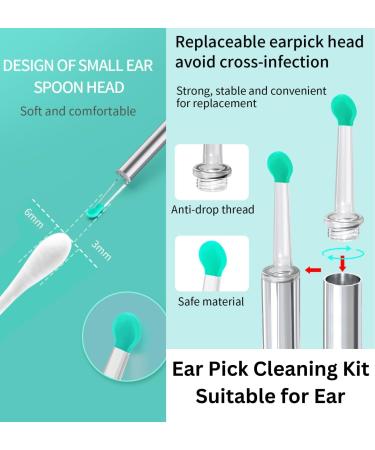 Ear Wax Removal Kit - 360 Visual Ear Camera with 6 Silicone Covers for Effective Ear Cleaning - Buy Online on GoSupps.com