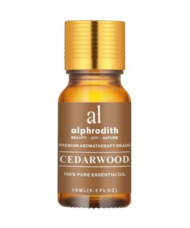 Cedarwood Essential Oil for Skin Care Pure Cedarwood Oil for Diffuser, Hair, Perfume, Undiluted Uplift Mood & Focus Scented Oils - 10ml for Aromatherapy, Bath, Massage & Relax 0.3 Fl Oz Cedarwood