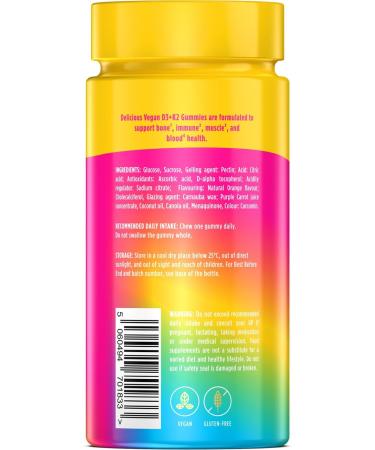 Wellgard Vitamin D3 K2 Gummies Vitamin D3 K2 Gummies Supports Bone Health Immune System and Muscle Health - Buy Online on GoSupps.com