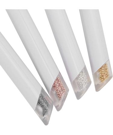 Manicure Dotting Pen Nail Painting Pen Silver Dotting Pen Gold Dotting Pen 4pcs DIY Decoration Professional Home for Manicure Tools Salon Use(1.2mm) - Buy Online on GoSupps.com
