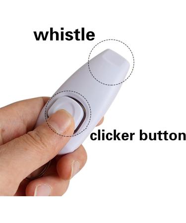 Ruojling 2-Piece Clicker Training Set for Dogs & Cats | 2-in-1 Dog Clicker Cat Clicker & Pipe - Black & White - Buy Online on GoSupps.com