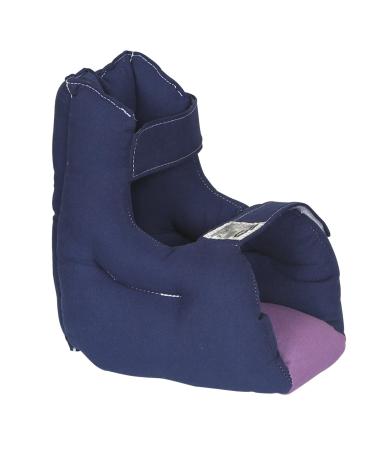 Small Size Heel Protector Cushion Foot Pillow Remove Pressure and Bedsores Heel Protectors for Pressure Sores for Heal Protection 1 Count L9.5*H9.5*W5.5 Inches (Navy Blue)