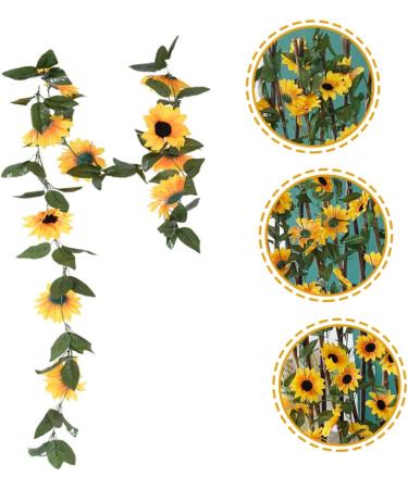 Yardenfun Simulated Sunflower Faux Sunflowers Sunflower Baby Shower Decorations Fake Artificial Sunflower Vine - Buy Online on GoSupps.com