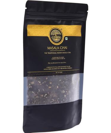 GLENBERG | MASALA CHAI TEA | Traditional Indian Masala Chai Tea with Pure Natural Herbs and Spices (Adrak/Ginger Cardamon/Elaichi Cinnamon/Dal Chini Licorice/Mulethi) | Milk Tea (100 Grams) 100 Grams | 50 Cups - Buy Online on GoSupps.com