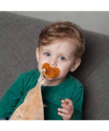 Buy Gruenspecht Organic Pacifier Set - Natural Rubber Heart-Shaped 18+ Months Orthodontic Soft Shield - Eco-Friendly Baby Soothers - Buy Online on GoSupps.com