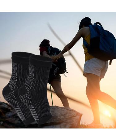Rosixehird Plantar Fasciitis Compression Socks - Ankle Support & Achilles Tendon Relief - Black - Buy Online on GoSupps.com