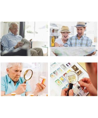 80mm Glass Lens 10X Large Handheld loupe Magnifier for Reading Jewelry Craft Work with a Lens Cloth Better Life - Buy Online on GoSupps.com