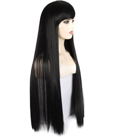 Chtom 80 cm long straight hair fake head set female lengthening long straight hair Qi Liu Haicheng Liu Hiyun head - Buy Online on GoSupps.com