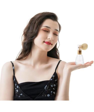 Buy Kichvoe 10ml Vintage Perfume Spray Bottle - Refillable & Elegant Golden Design for Fragrance & Home Decor - Buy Online on GoSupps.com
