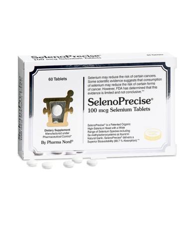 SelenoPrecise | World's Only Pharmaceutical-Grade Organic Selenium Supplement | Guaranteed 88.7% Absorption | Thyroid Support, Immune System, Prostate Protection & Heart Health | Selenium 100 mcg tabs 60 - Buy Online on GoSupps.com